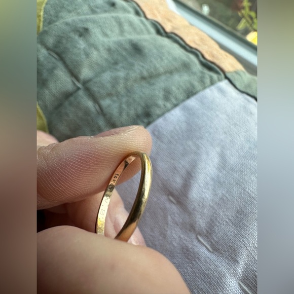 Vintage 14k Gold Band size 5 - Picture 3 of 7